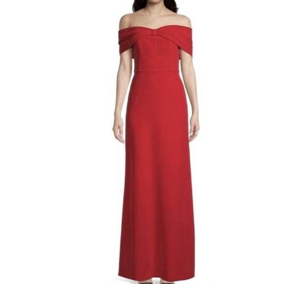 Sachin Babi Julia Bow Column Gown - Picture 1 of 14